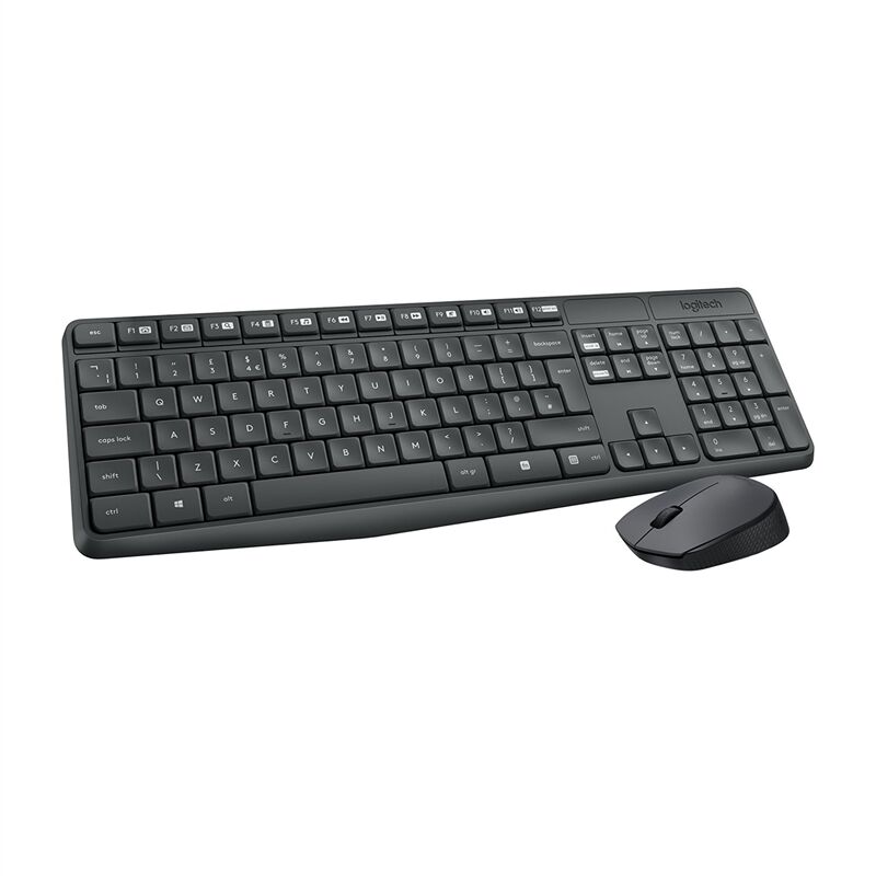 Logitech MK235 Teclado y ratón Inalámbrico Gris 3 Logitech MK235 Teclado y ratón Inalámbrico Gris