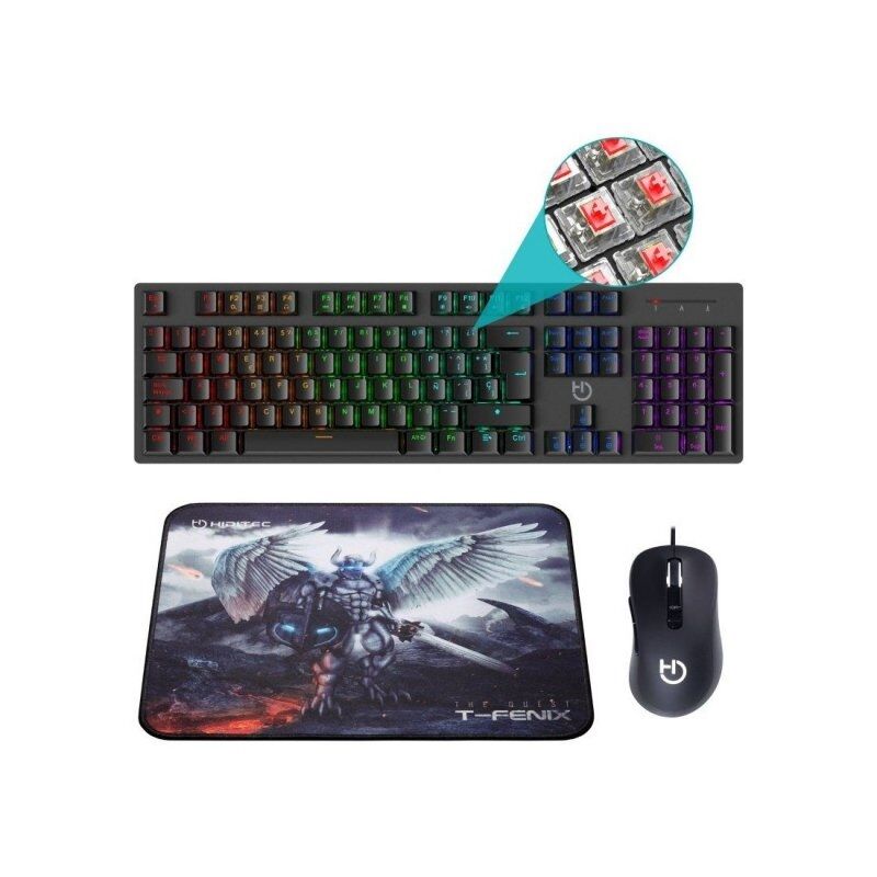 Hiditec Combo Gaming GK400 Tecl+Rat+Alfombrilla 3 Hiditec Combo Gaming GK400 Tecl+Rat+Alfombrilla