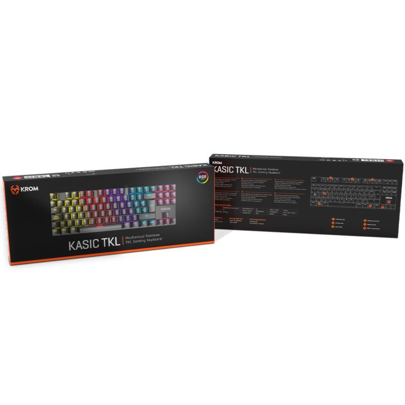 KROM Teclado Gaming NXKROMKASICTKL TKL RAINBOW 5 KROM Teclado Gaming NXKROMKASICTKL TKL RAINBOW - Imagen 4