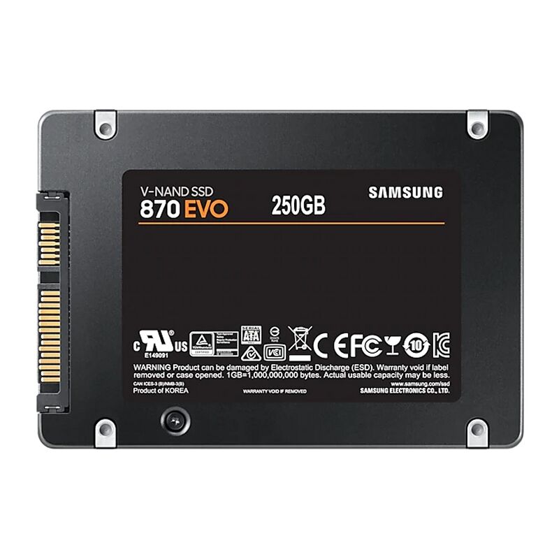 Samsung 870 Evo SSD 250GB 2.5" SATA3 5 Samsung 870 Evo SSD 250GB 2.5" SATA3 - Imagen 3
