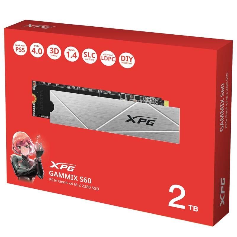 ADATA XPG SSD GAMMIX S60 2TB PCIe Gen4 x4 5 ADATA XPG SSD GAMMIX S60 2TB PCIe Gen4 x4 - Imagen 3
