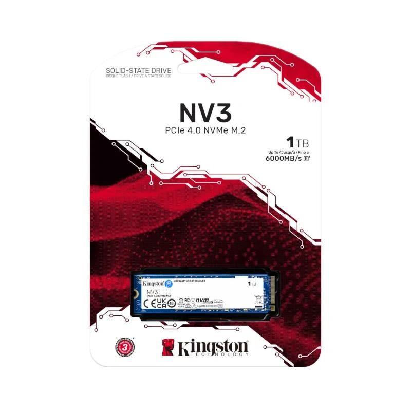 Kingston NV3 SSD 1TB PCIe NVMe Gen 4.0 5 Kingston NV3 SSD 1TB PCIe NVMe Gen 4.0 - Imagen 3