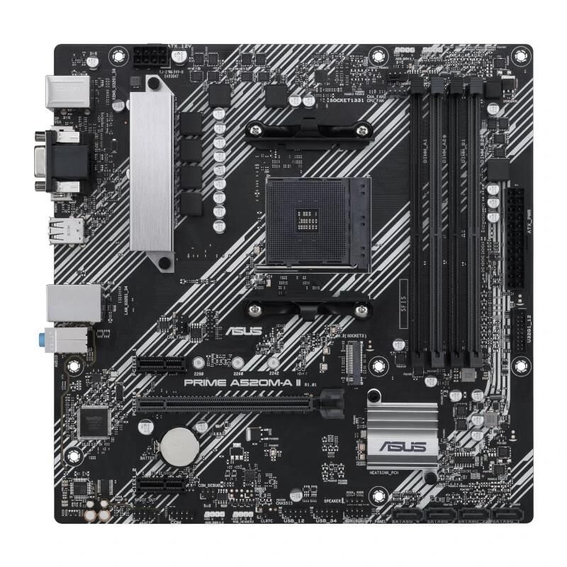 Asus Placa Base PRIME A520M-A II CSM mATX AM4 4 Asus Placa Base PRIME A520M-A II CSM mATX AM4 - Imagen 2