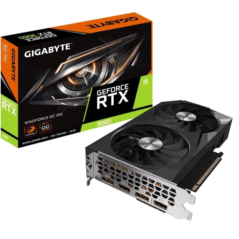 Gigabyte VGA NVIDIA RTX 3060 WF OC 12G DDR6 3 Gigabyte VGA NVIDIA RTX 3060 WF OC 12G DDR6