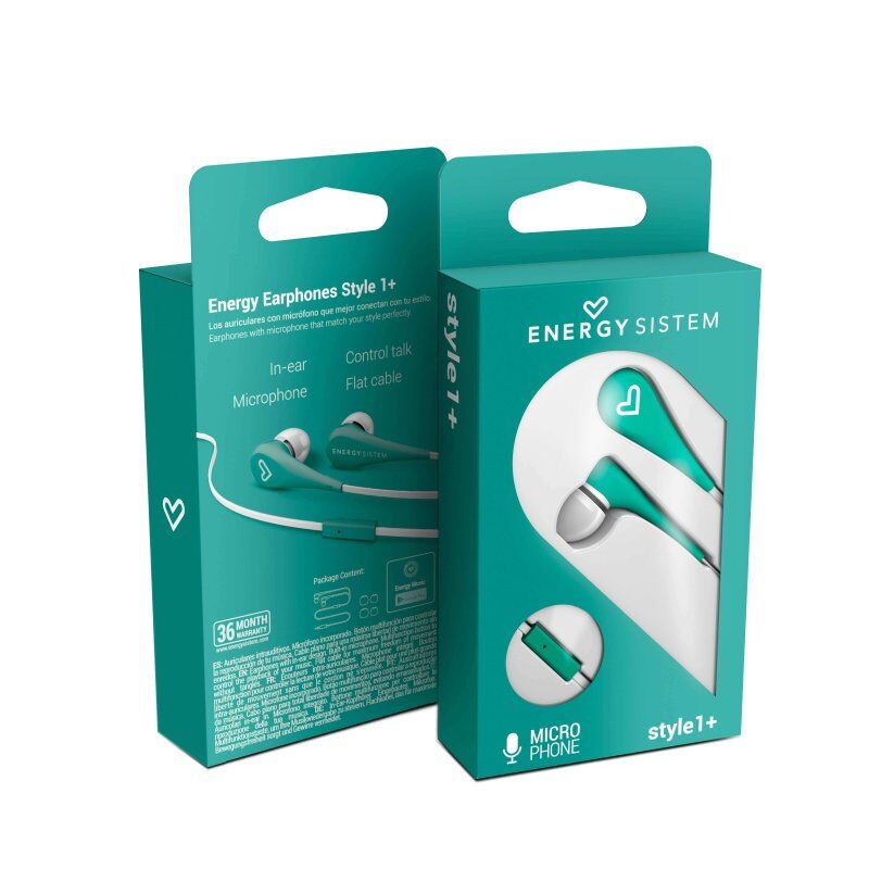 Energy Sistem Auricular Intrauditivo Style 1 Menta 6 Energy Sistem Auricular Intrauditivo Style 1 Menta - Imagen 4