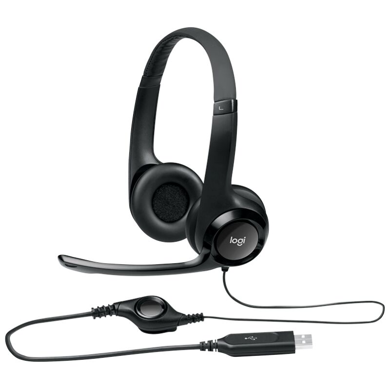 Logitech Auricular+Mic H390 USB Negro 6 Logitech Auricular+Mic H390 USB Negro - Imagen 4