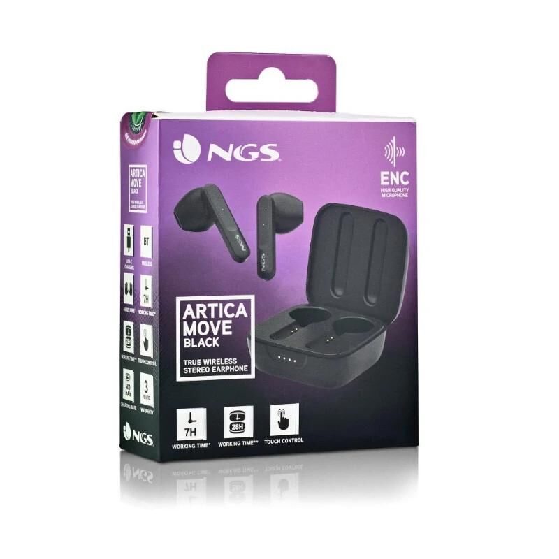 NGS Auriculares Artica Move BT y TW Stereo Black 6 NGS Auriculares Artica Move BT y TW Stereo Black - Imagen 4